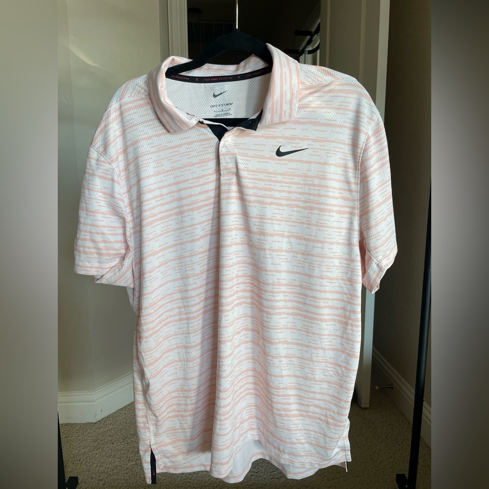 tiger woods dri fit ADV golf polo
